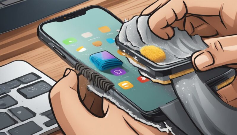 come pulire casse iphone